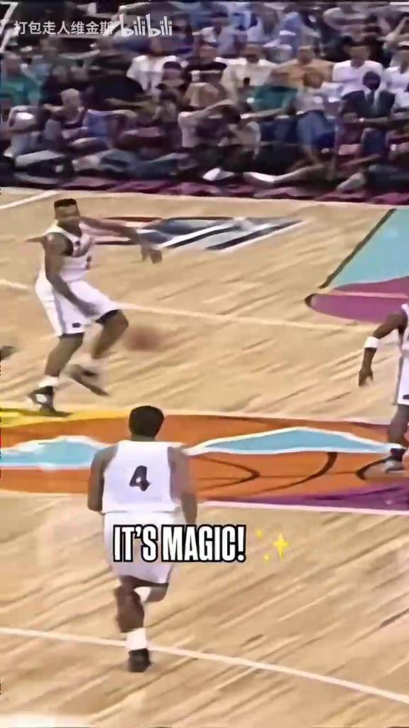天赋的绝对碾压！魔术师在国际赛场是怎么打球的？太华丽了！