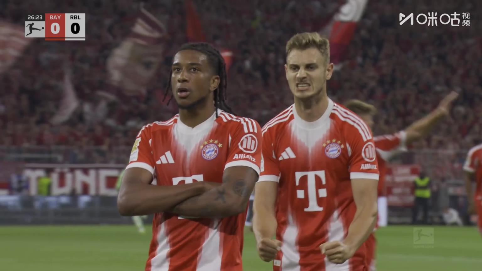 新赛季德甲首球！奥利塞禁区内抽射破门！拜仁1-0领先莱比锡！