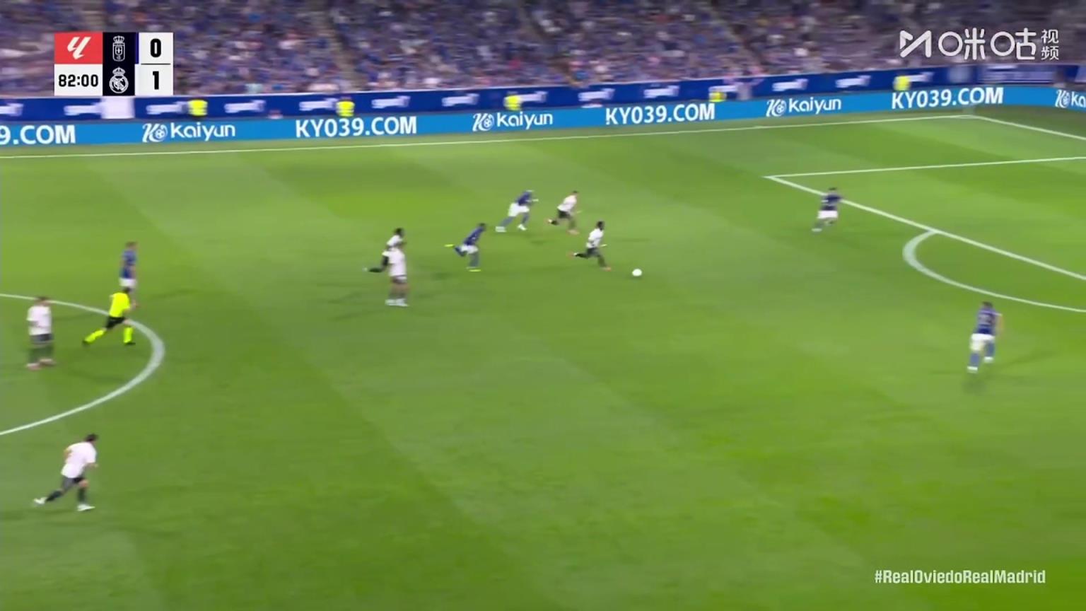 梅开二度！维尼修斯断球后分球，姆巴佩单刀破门！