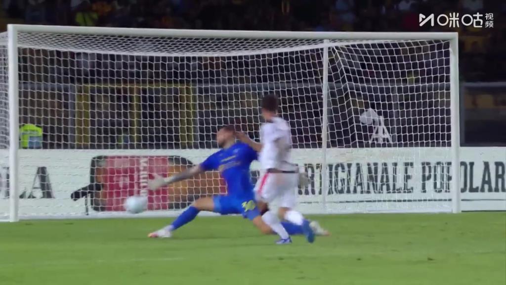 米兰锁定胜局！莱切后卫头球解围失误！普利西奇单刀打门得手！