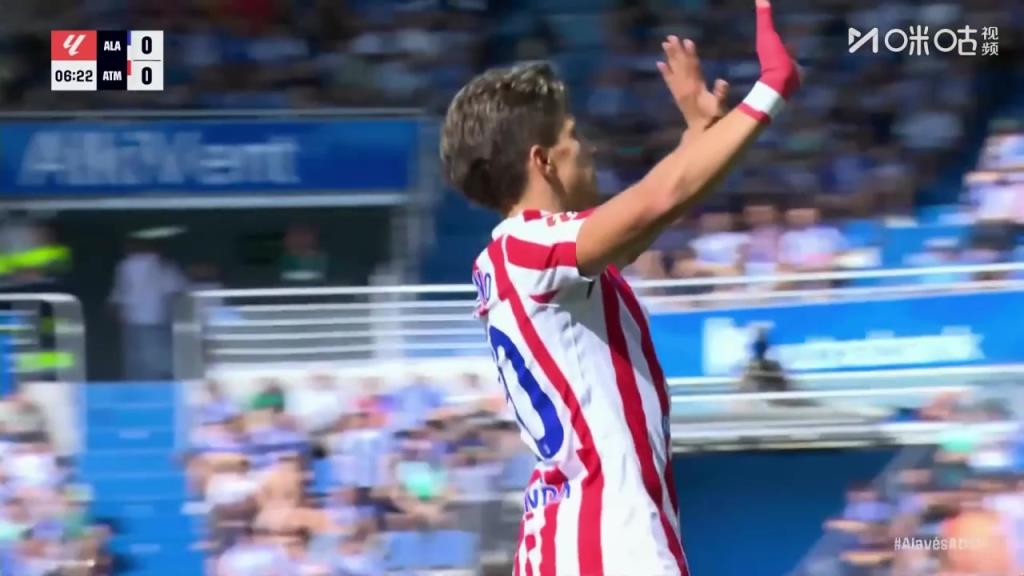 【集锦】西甲-小西蒙尼破门索尔洛特送点 马竞1-1阿拉维斯3轮不胜