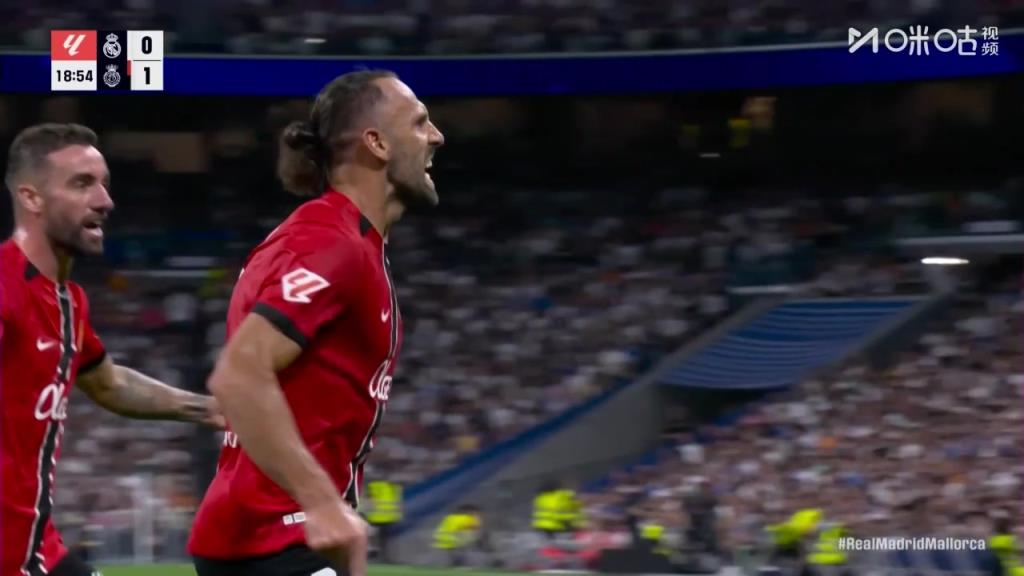 皇马主场0-1落后马洛卡！穆里奇力压皇马3人抢点头球破门！