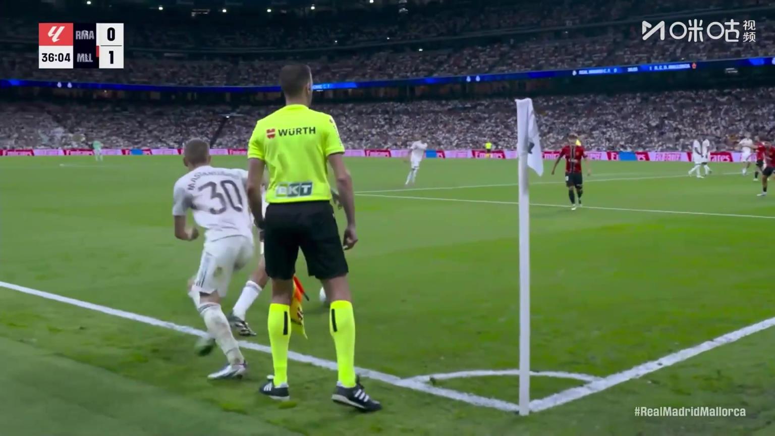 【集锦】西甲-维尼修斯破门姆巴佩两次进球被吹 皇马2-1马洛卡