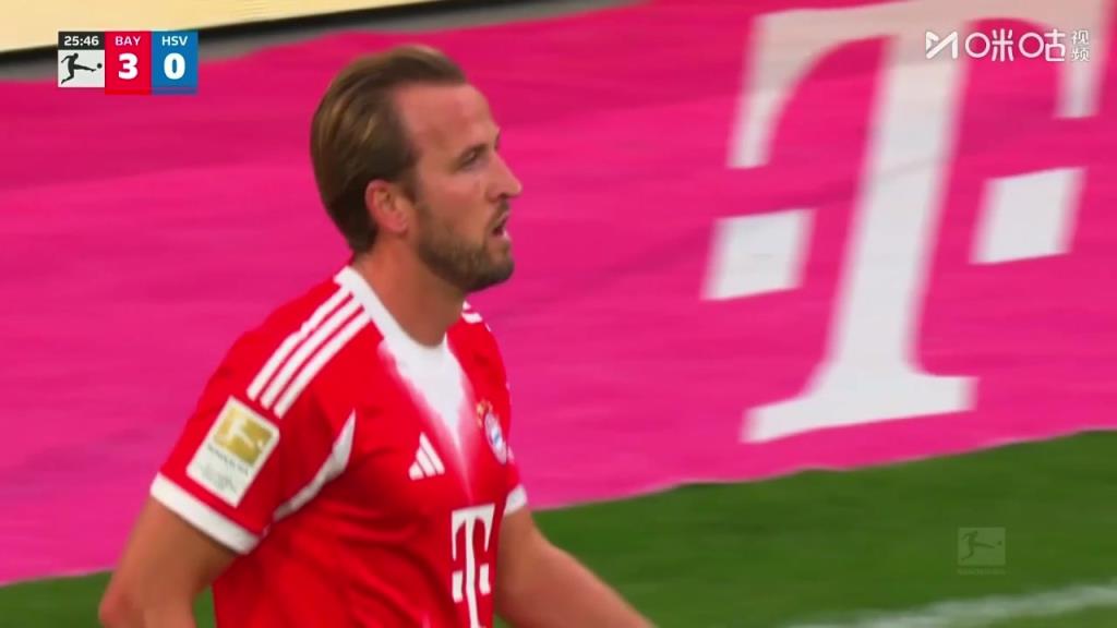 拜仁3-0领先汉堡！格纳布里造点凯恩主罚点球破门！