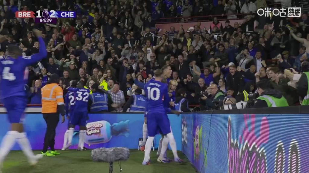 切尔西2-1反超！凯塞多外围远射破门！加纳乔传中策动！