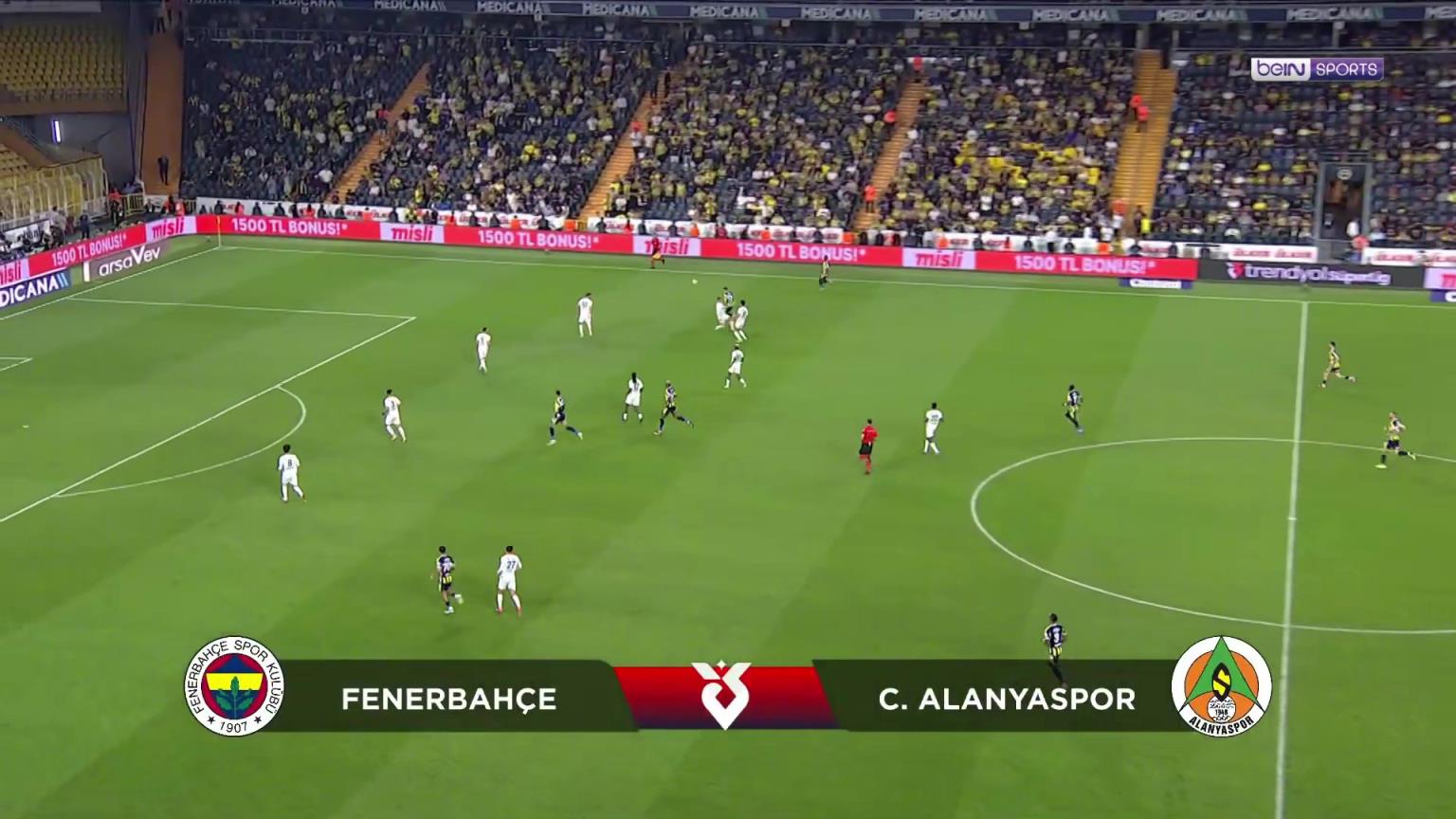 【集锦】土超-塔利斯卡失点 费内巴切2-2遭阿兰亚斯堡绝平